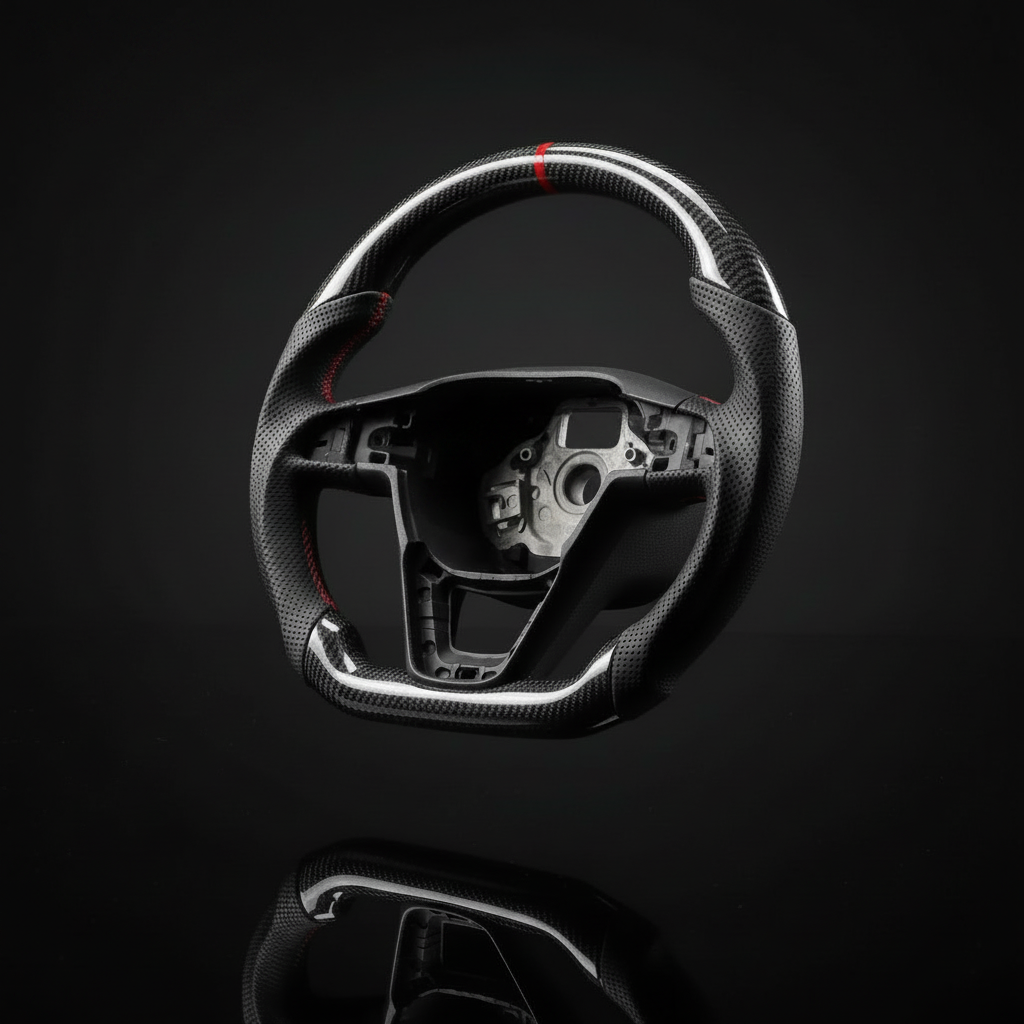 Volante carbon fiber sin marca de agua